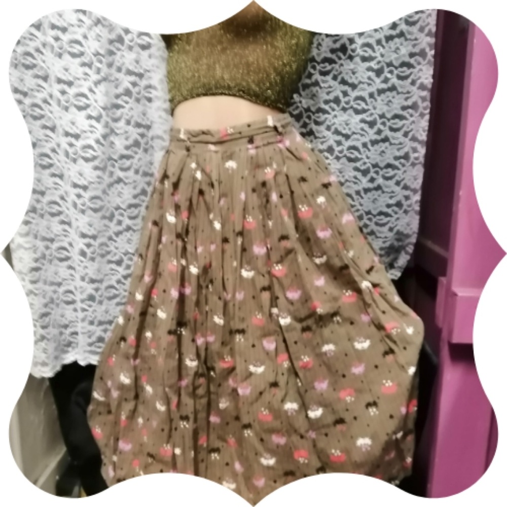 Vintage Lovebirds Circle Skirt